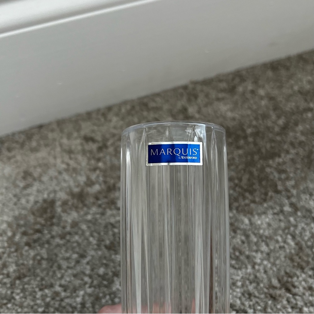 NIB Marquis by Waterford Crystal Bezel 7in Bud Vase - Picture 5 of 12